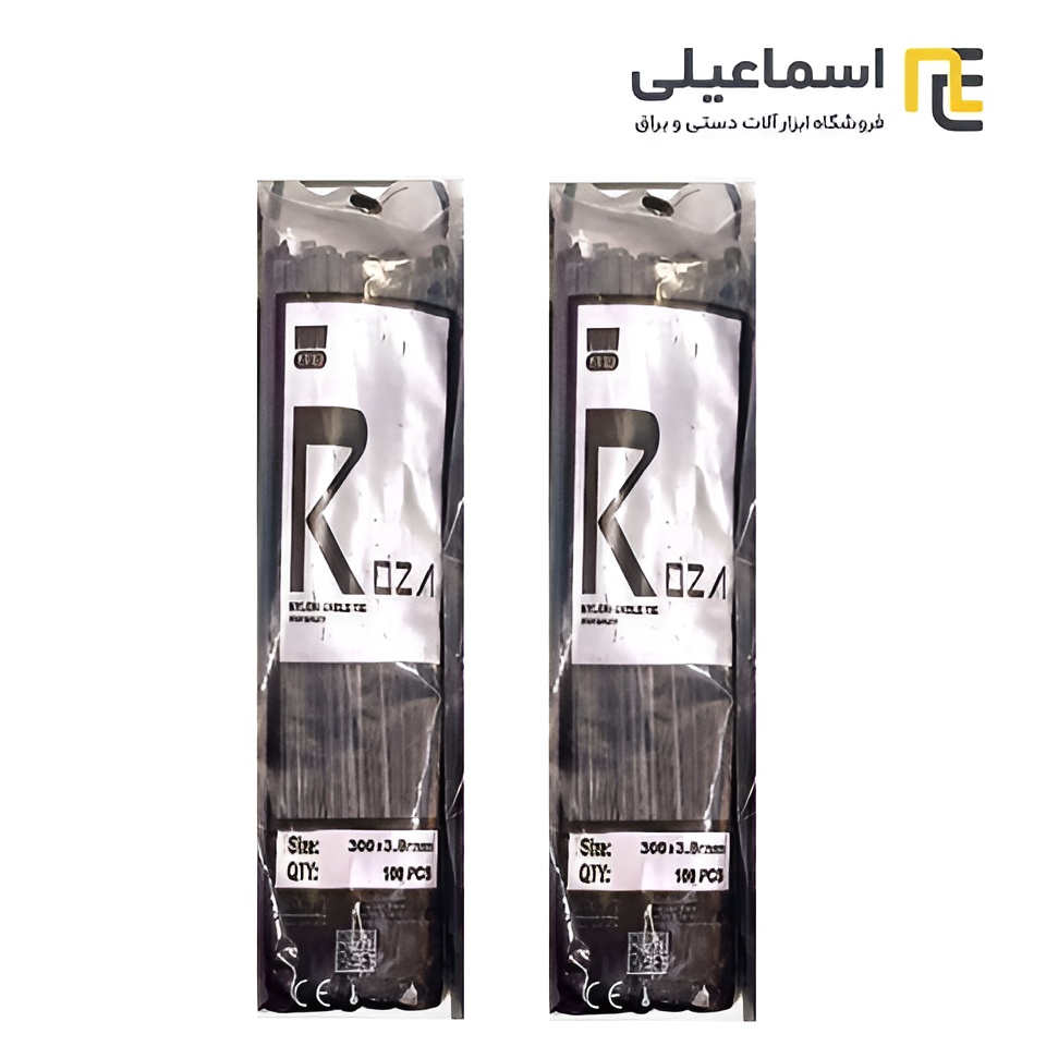 بست کمربندی 3.8*300 میلی متر رزا مشکی
