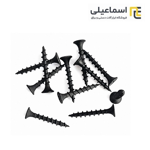 پیچ ام دی اف 3 سایز 4×30 مشکی بسته 100 عددی