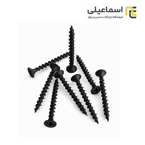 پیچ ام دی اف 4 سایز 4*40 مشکی بسته 50 عددی